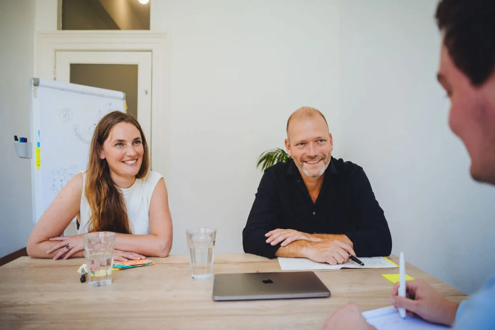 Co-Founders Mariëtte Brouwer en Patrick Eppink in gesprek