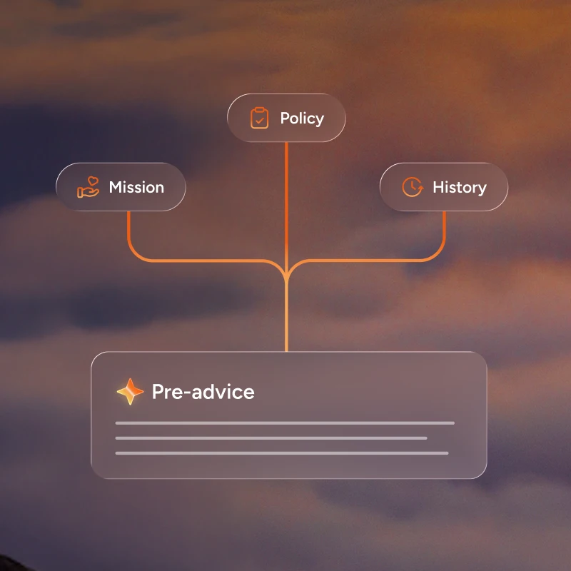 Pre-advice