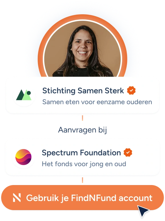 Voorbeeld van een start van een aanvraag via het aanvraag portaal